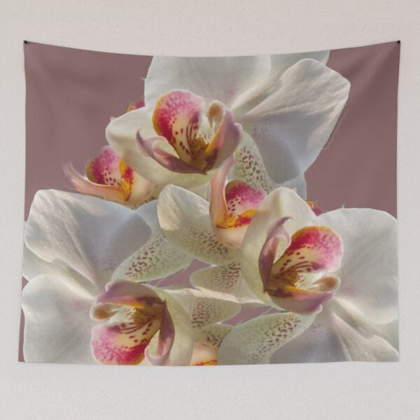 Item preview, Orchids on Dusky Rose designed and sold by jalfc46.