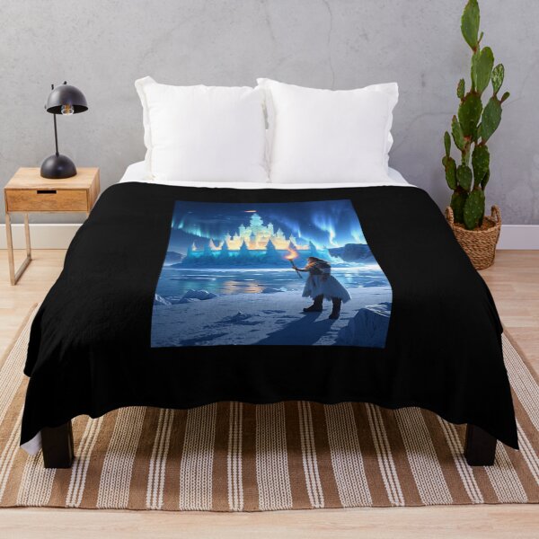 Item preview, Celestial Icy Kingdom: Warrior’s Flame Defies Frozen Darkness designed and sold by Astraliscape.
