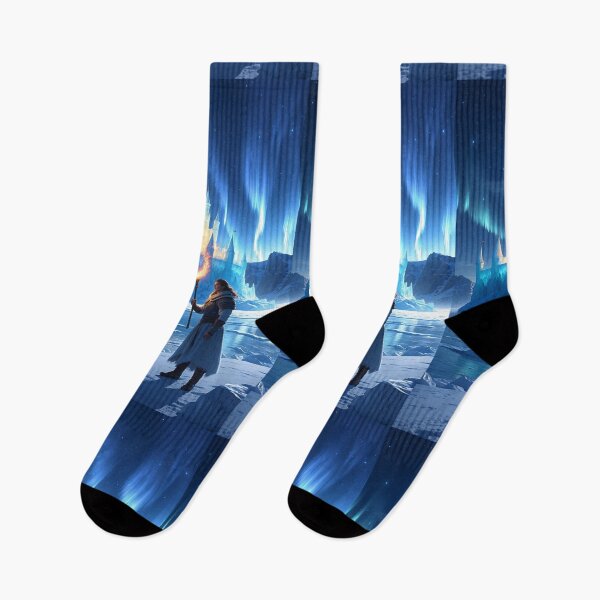 Item preview, Celestial Icy Kingdom: Warrior’s Flame Defies Frozen Darkness designed and sold by Astraliscape.