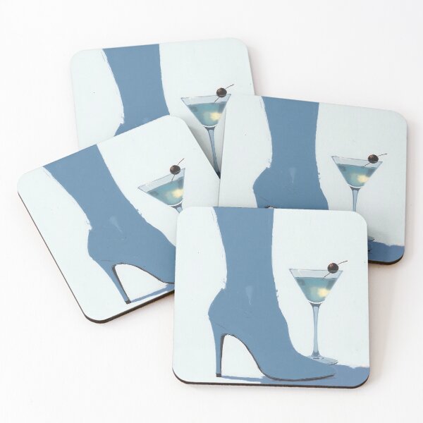 Item preview, Boots & Martinis | Chic Cocktail | Modern Bar Decor | Stylish Trendy Home Art designed and sold by Evelyn's Walls.