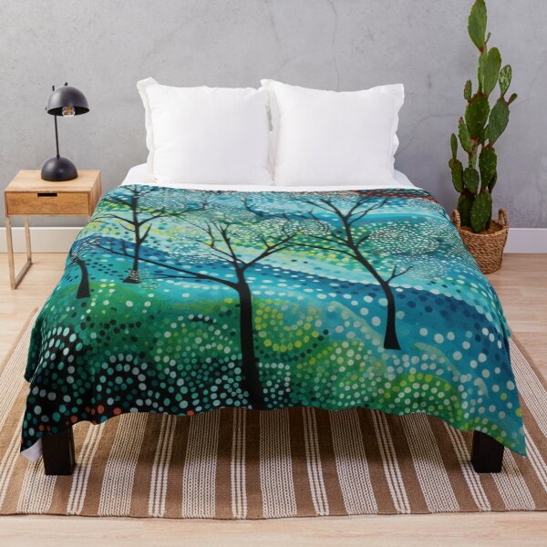 Item preview, Aboriginal Inspired Dot Art - Beauty Of Winter Forest designed and sold by GrinGalore.