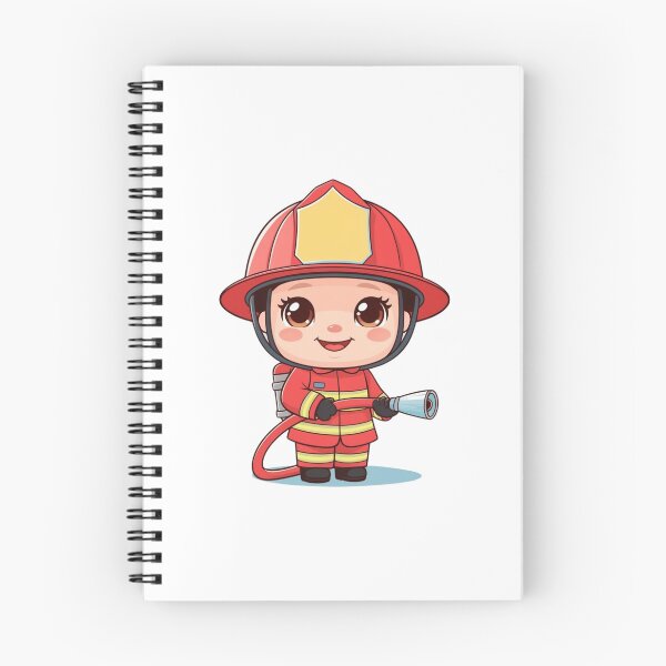Item preview, Kawaii Chibi Firefighter Girl designed and sold by mancikart.