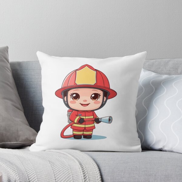 Item preview, Kawaii Chibi Firefighter Girl designed and sold by mancikart.