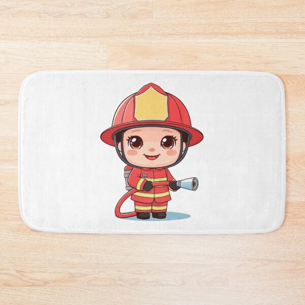 Item preview, Kawaii Chibi Firefighter Girl designed and sold by mancikart.