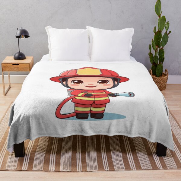 Item preview, Kawaii Chibi Firefighter Girl designed and sold by mancikart.