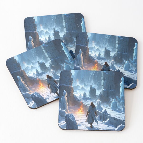 Item preview, Burning Light Amid Frost: Journey Through Forgotten Ruins designed and sold by Astraliscape.