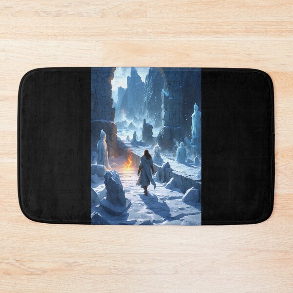 Item preview, Burning Light Amid Frost: Journey Through Forgotten Ruins designed and sold by Astraliscape.