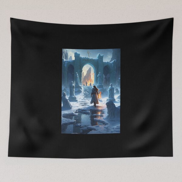 Item preview, Fiery Glow on Frozen Bridge: Echoes of History designed and sold by Astraliscape.