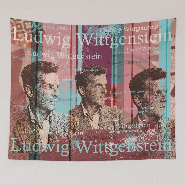 Item preview,  of language and awareness. His philosophical legacy was entered on the list of world document heritage.
The design by Mallybeau mauswohn shows an aesthetic collage with a portrait of the philosopher Ludwig Wittgenstein.
A wonderful work of art for all  designed and sold by Mauswohn.