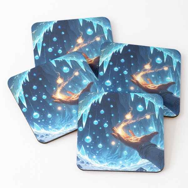 Item preview, Shattered Ice Reveals Cavern of Frozen Celestial Magic designed and sold by Astraliscape.