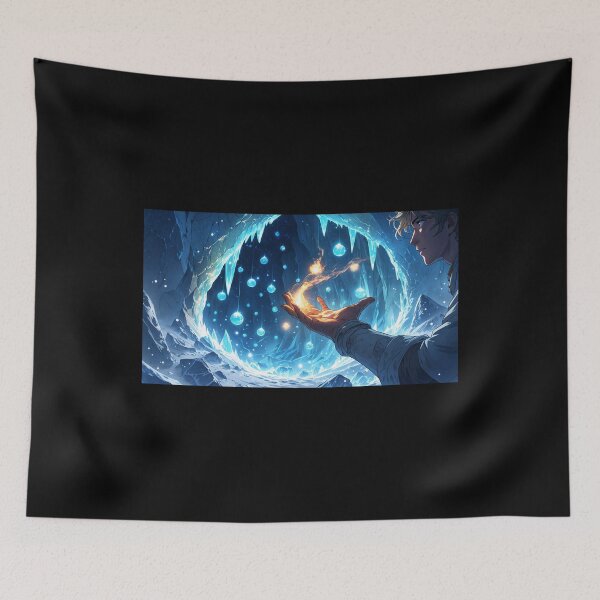 Item preview, Shattered Ice Reveals Cavern of Frozen Celestial Magic designed and sold by Astraliscape.