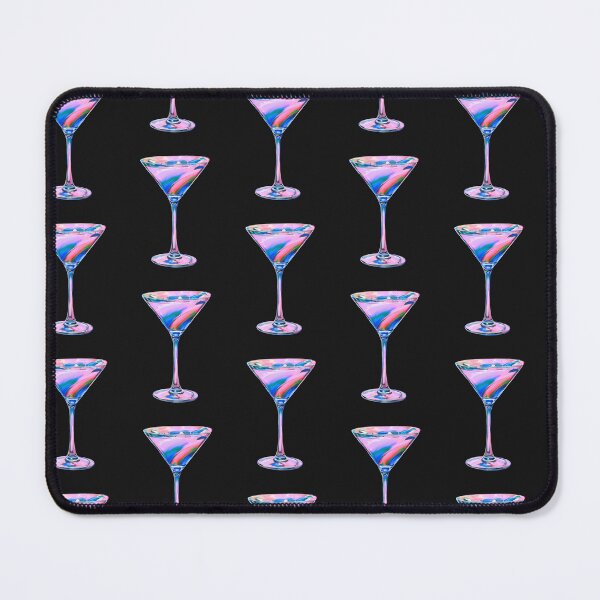 Item preview, Pink rainbow psychedelic cocktail glass artwork  designed and sold by Shakesipserve.