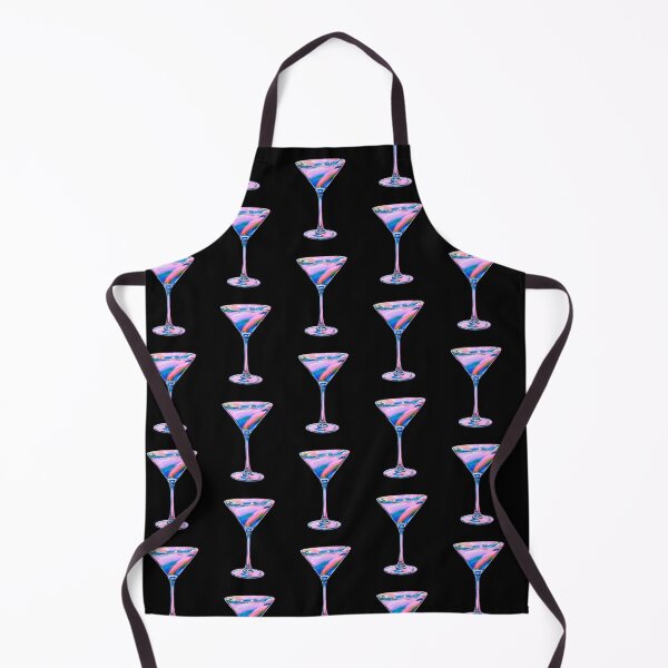 Item preview, Pink rainbow psychedelic cocktail glass artwork designed and sold by Shakesipserve.
