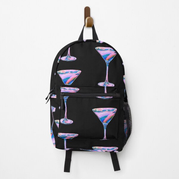 Item preview, Pink rainbow psychedelic cocktail glass artwork designed and sold by Shakesipserve.