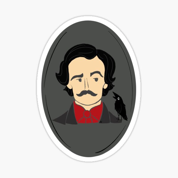 Item preview, Edgar Allan Poe and the Raven designed and sold by blackcatangie.