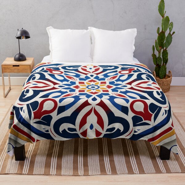 Item preview, Khayamiya Ramadan With white background blanket designed and sold by vanilla art.