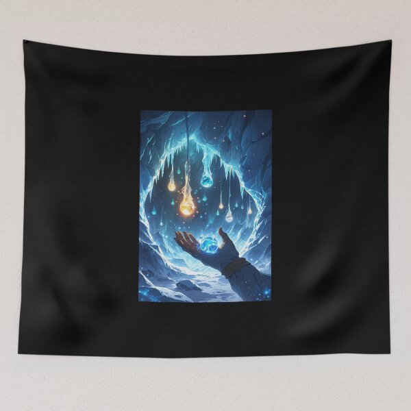 Item preview, Frozen Veil Shatters, Revealing a Luminous Magic Realm designed and sold by Astraliscape.