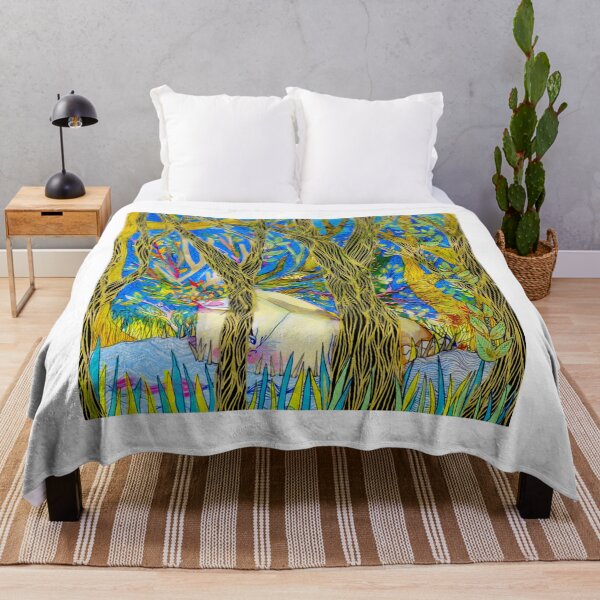 Item preview, Magic golden and blue forest designed and sold by EderaCreation.