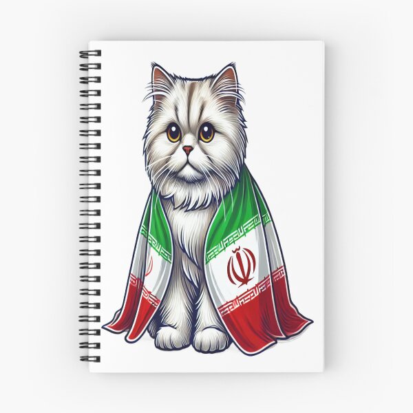 Item preview, Proud Persian Cat Wrapped in the Iran Flag – A Symbol of Iranian Pride designed and sold by Globalcitytees.