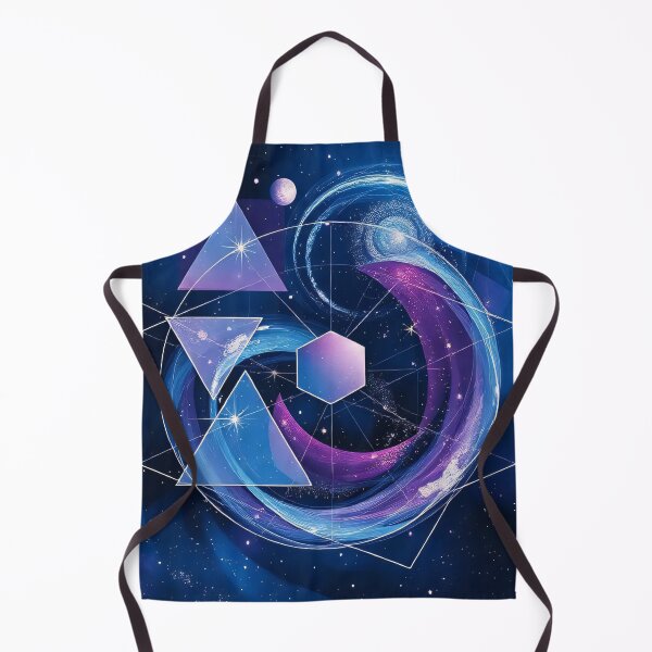 Item preview, Cosmic Sacred Geometry Wall Art – Mystical Galaxy Energy Print designed and sold by FoisonDesigns.