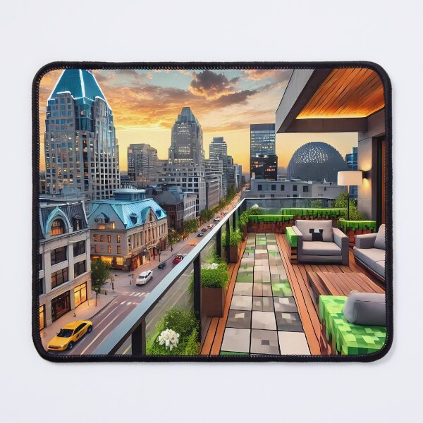 Item preview, minecraft house in a city skyline designed and sold by Psychacharm.