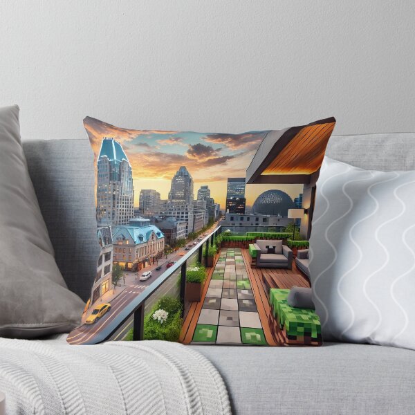 Item preview, minecraft house in a city skyline designed and sold by Psychacharm.