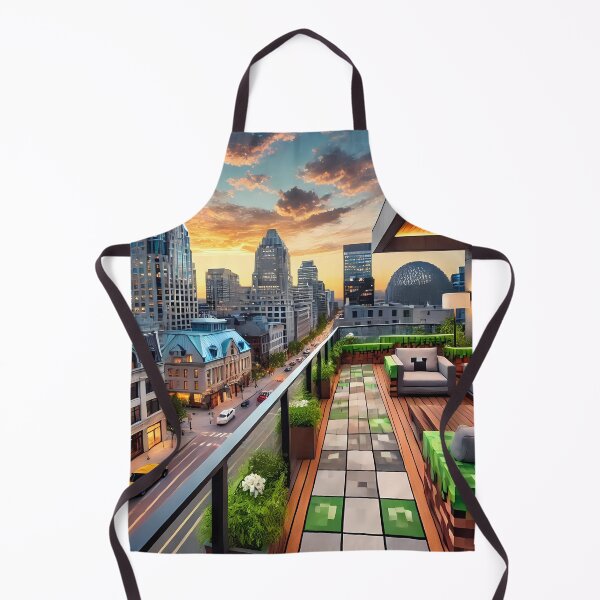 Item preview, minecraft house in a city skyline designed and sold by Psychacharm.