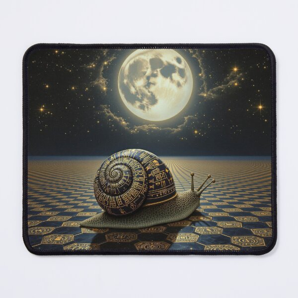 Item preview, Snail in Blue and Gold designed and sold by HabitableMoons.