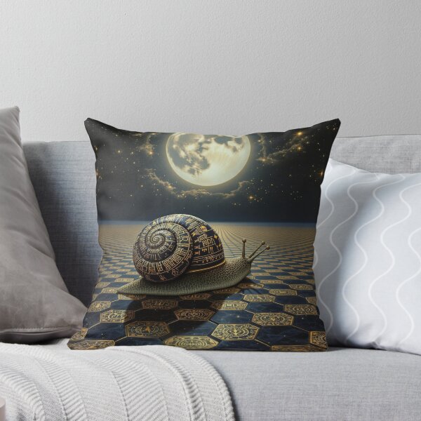 Item preview, Snail in Blue and Gold designed and sold by HabitableMoons.