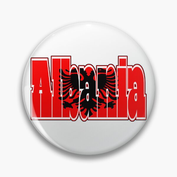 Item preview, Albania Font with Albanian Flag designed and sold by Havocgirl.