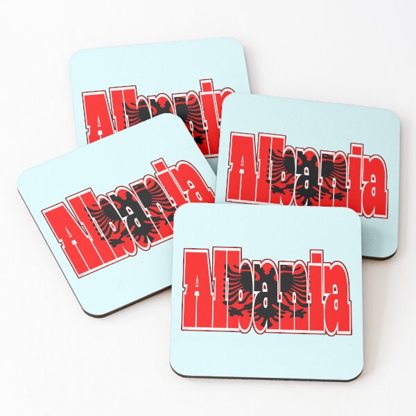 Item preview, Albania Font with Albanian Flag designed and sold by Havocgirl.