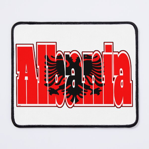 Item preview, Albania Font with Albanian Flag designed and sold by Havocgirl.
