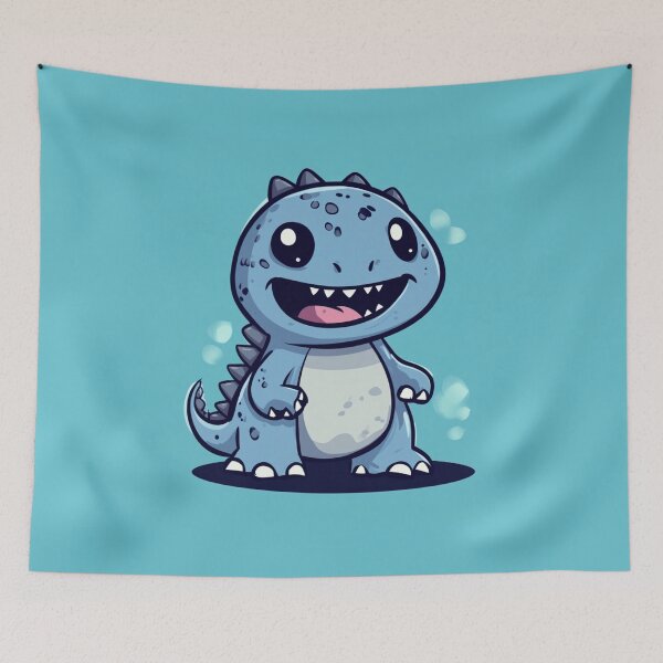 Item preview, Cute Blue Baby Dinosaur designed and sold by AP43-STUDIO.