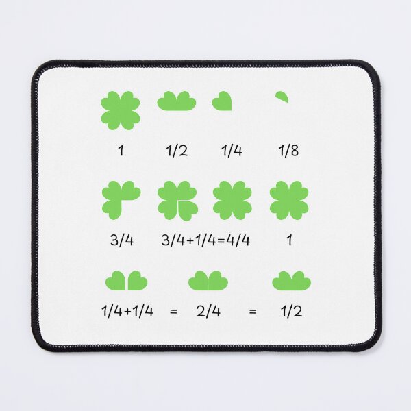 Item preview, Math Fraction Four Leaf Clover designed and sold by AniArtPL.