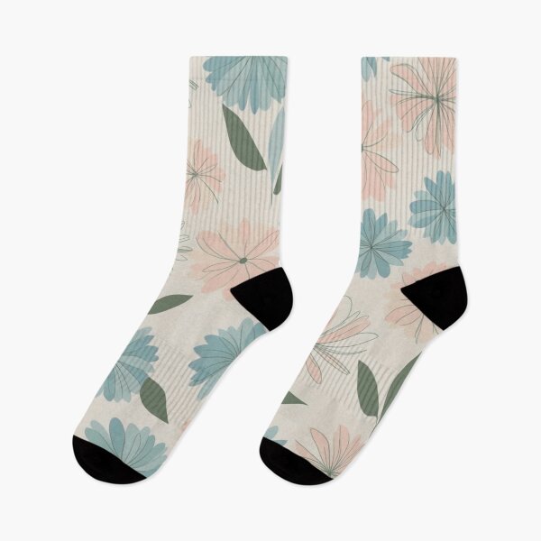Item preview, Soft Pastel Floral Pattern – Elegant Hand-Drawn Botanical Design designed and sold by Art Garden.