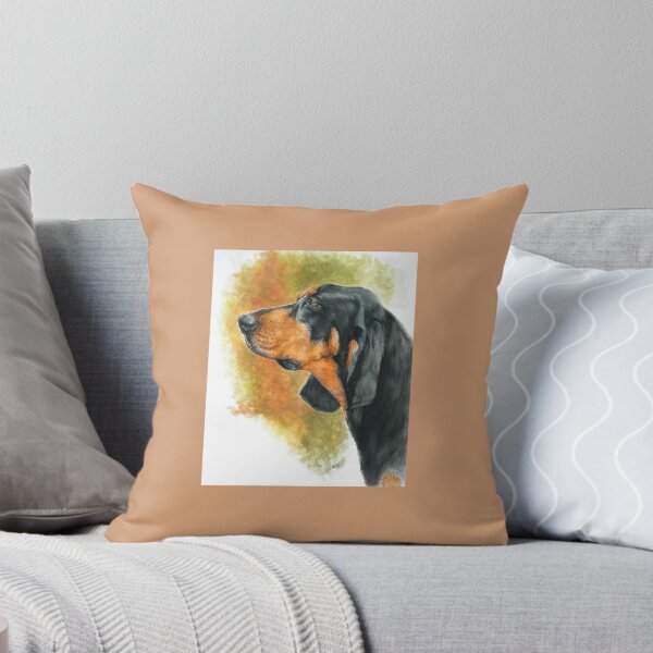 Item preview, Black & Tan Coonhound in Color designed and sold by BarbBarcikKeith.