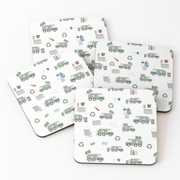Item preview, Cute Green Recycling Truck Kids Vehicles  designed and sold by idovedesign.