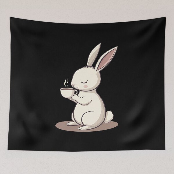 Item preview, Peaceful Rabbit Sipping From A Cup designed and sold by FWLKIT.