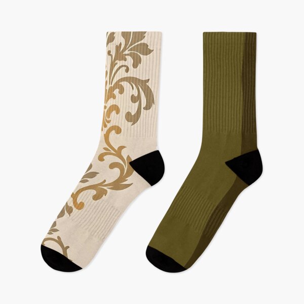 Item preview, Smoky Quartz Striped Gold Ombre Damask designed and sold by DesignsByPrnces.