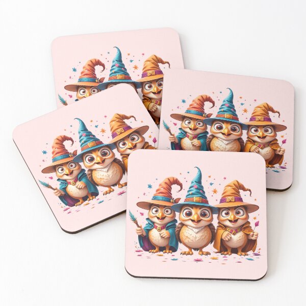 Item preview, Cute kawaii Wizard Owls designed and sold by Itsheartshop.