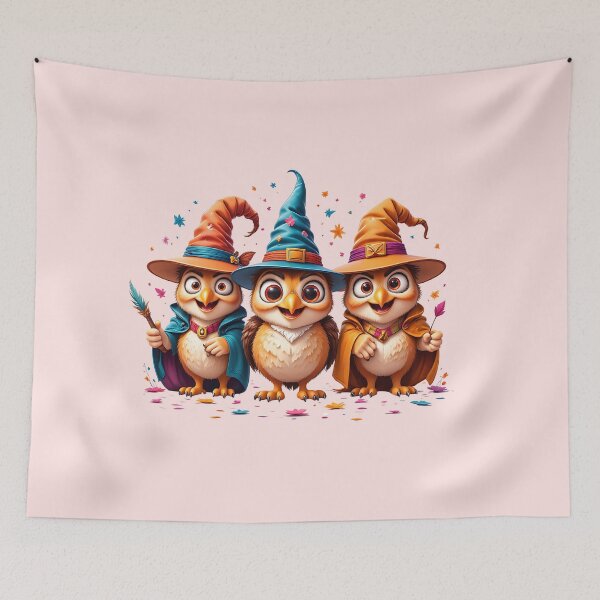 Item preview, Cute kawaii Wizard Owls designed and sold by Itsheartshop.