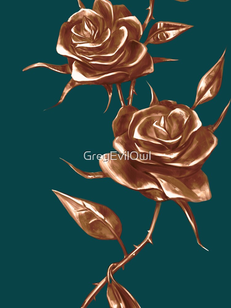 Thumbnail 4 of 4, iPhone Case, Bronze Roses designed and sold by GreyEvilOwl.