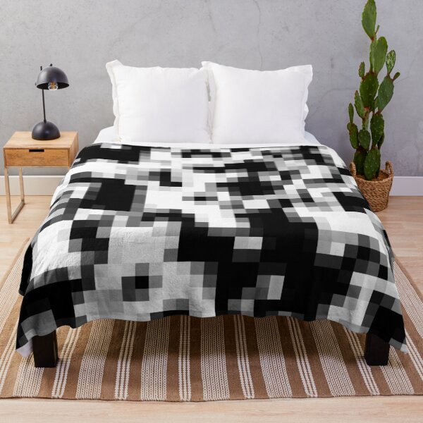 Item preview, Black White Mosaic Pattern Design designed and sold by PatternTitan.