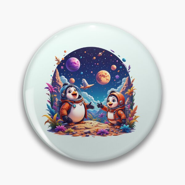 Item preview, Cute Kawaii Astronaut Penguins designed and sold by Itsheartshop.