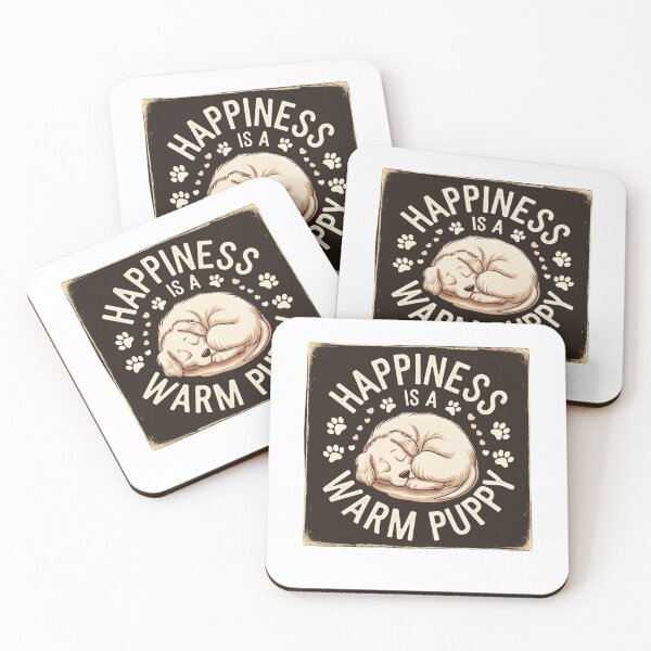 Item preview, Happiness is a warm puppy designed and sold by Mateusz Majcherek.