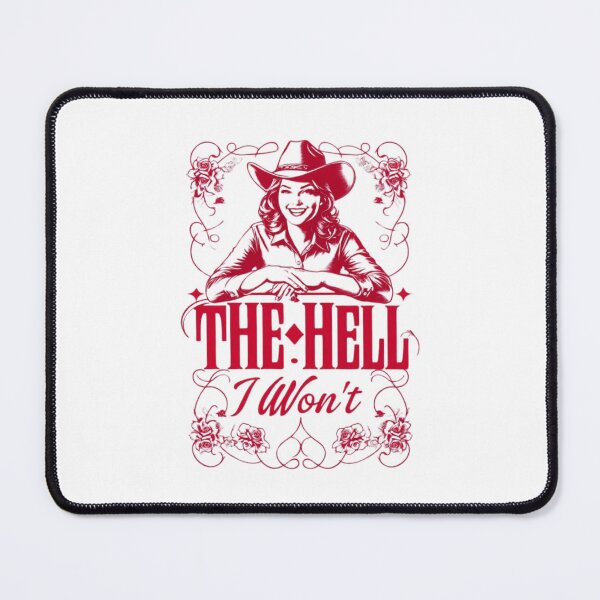 Item preview, "The Hell I Won’t" Vintage Cowgirl T-Shirt – Retro Western Graphic for Bold Country Girls designed and sold by Colorful-Garden.