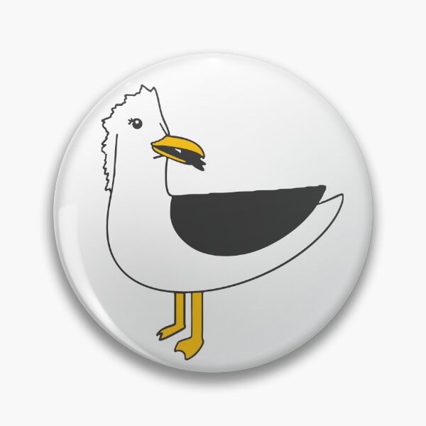 Item preview, Quirky Seagull Doodle designed and sold by Bebrowny.