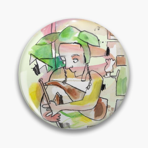 Item preview, Irish Trad Music Uilleann Pipe Player, Irish Music designed and sold by badlydrawnbabe.