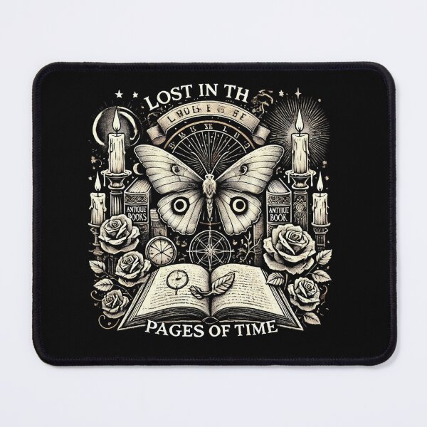 Item preview, Lost in the Pages of Time - Gothic Butterfly & Books T-Shirt designed and sold by Machciu04.