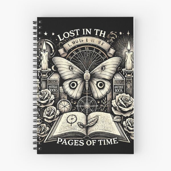 Item preview, Lost in the Pages of Time - Gothic Butterfly & Books T-Shirt designed and sold by Machciu04.